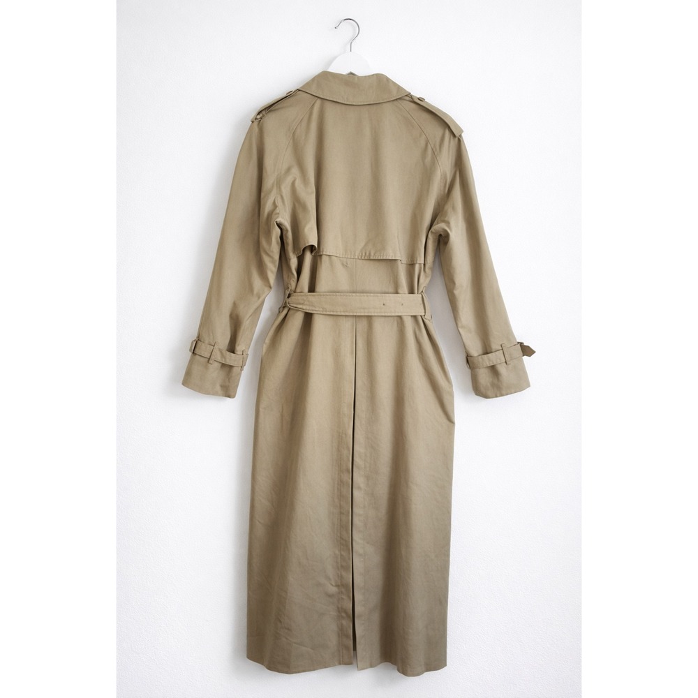 Burberry London Women's Heritage Trench Coat Nova Check Belted Beige Size 8 - Picture 2 of 16